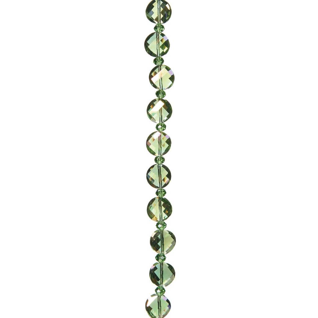 GLASS BEAD STRAND GREEN 7IN 