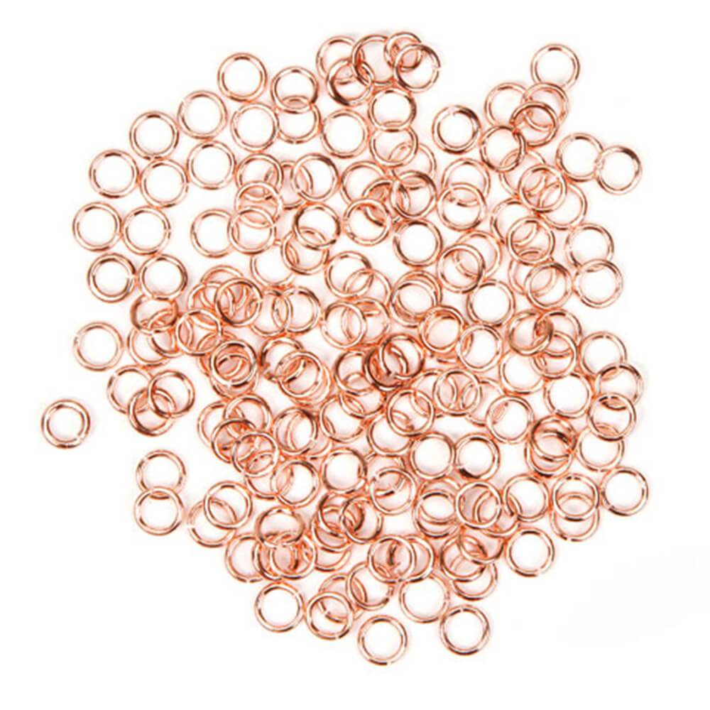 Jump Rings 20 Gauge Rose Gold 6mm 