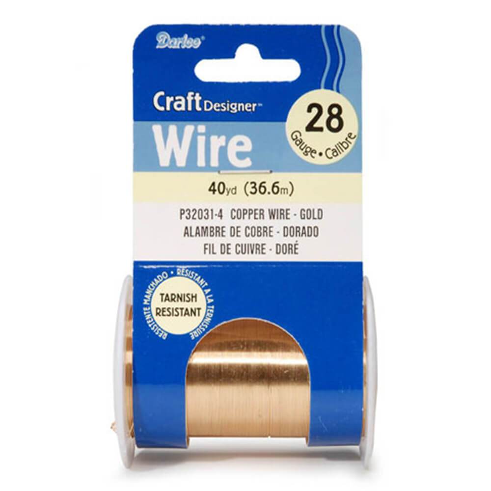 Craft Wire 28 Gauge Gold 40 yards 