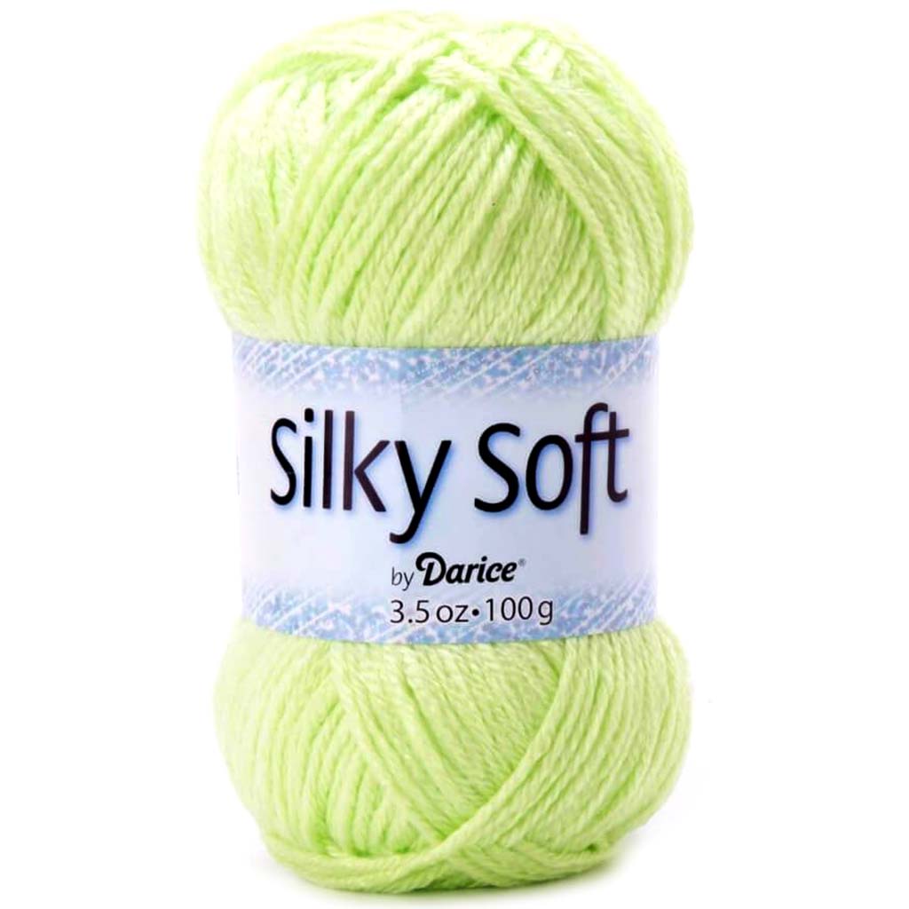 YARN SILKY SOFT GREEN 3.5OZ