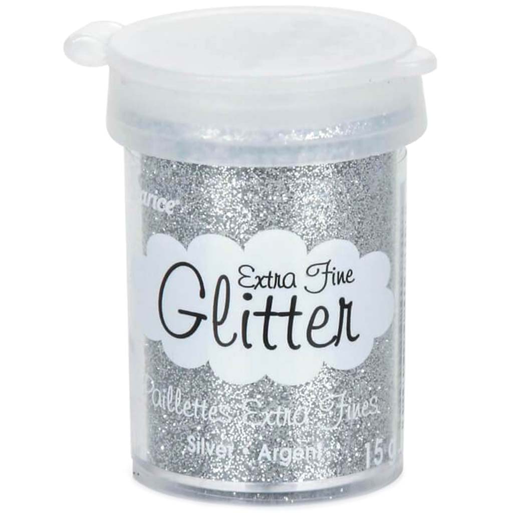 GLITTER EXTRA FINE SILVER 15G 