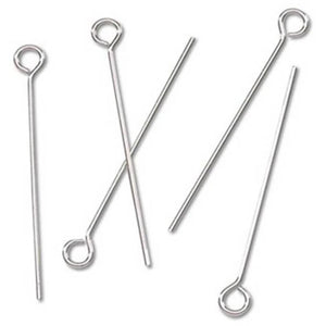 Eye Pins Nickel Plated Brass 1.25 inches 48 pieces 