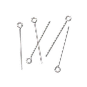 Eye Pins Nickel Plated Brass 1.25 inches 48 pieces
