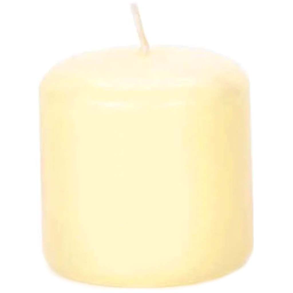 Pillar Candle Ivory Vanilla Scented 2.8 x 2.8 inches 