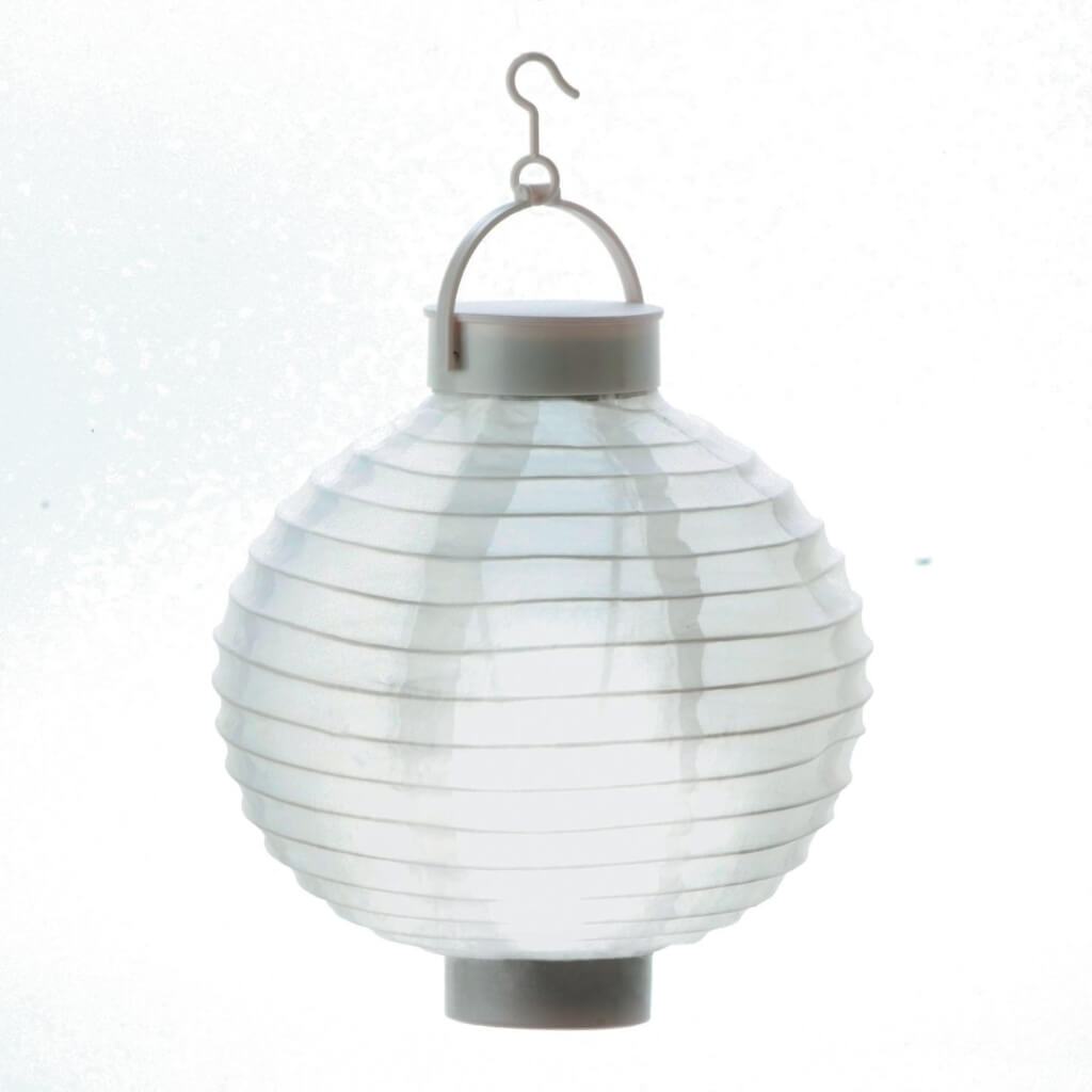 YARD &amp; GARDEN FAB LANTERN WHT 