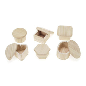 Wood Boxes Magnetic Lids 2.5 X 4 Inches Assortment