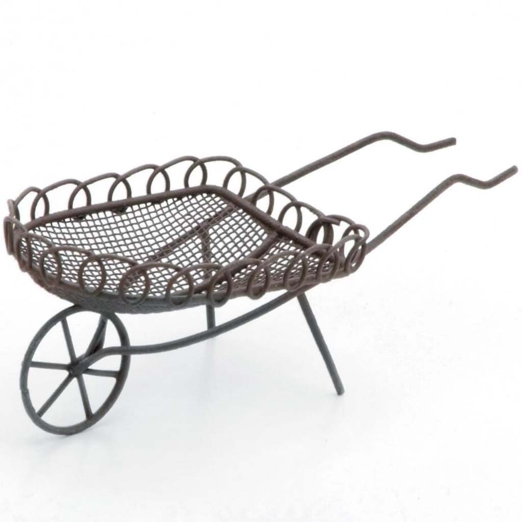 RUSTED SHAPE METAL GARDEN CART 