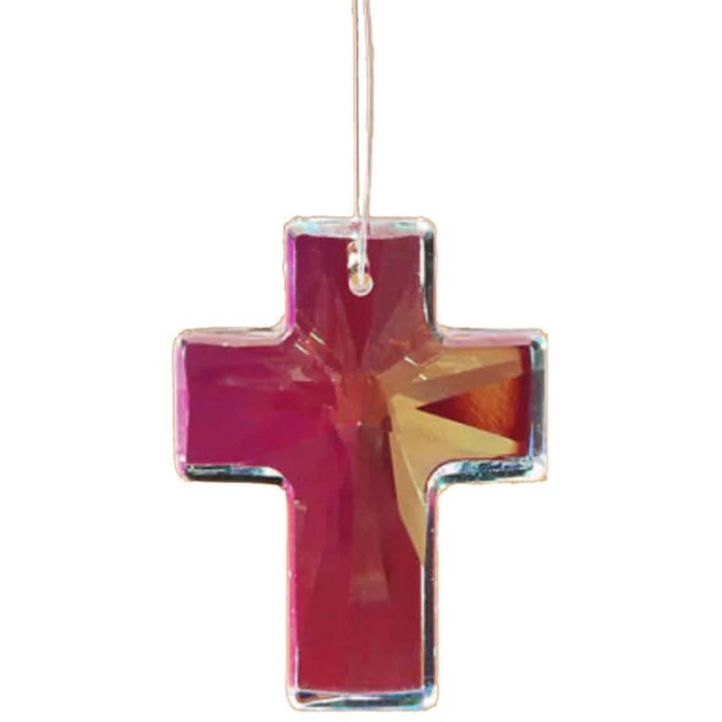 PENDANT CRYSTAL CUT CROSS AB 