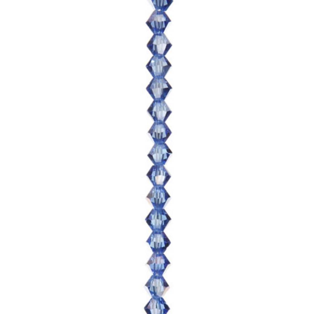 VENEZIA CRYSTAL BEAD STRAND SAPPHIRE AB 7IN 