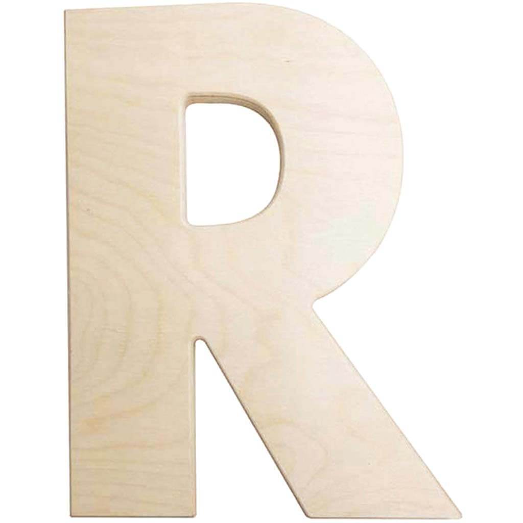 Unfinished Wood Letter 12in