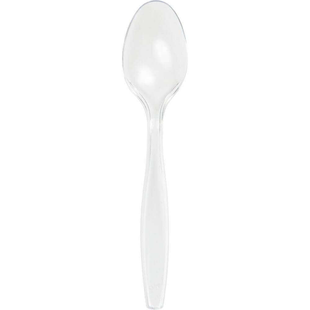 Premium Plastic Spoons 24ct, Clear 