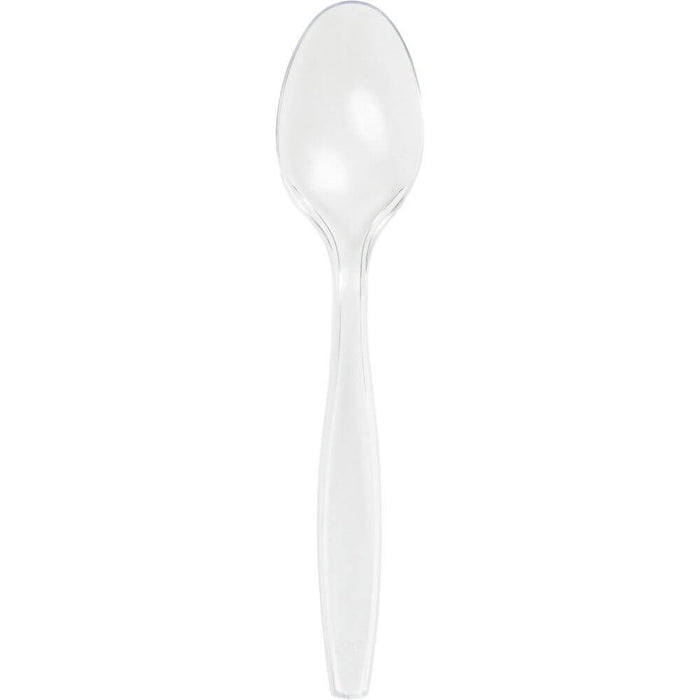 Premium Plastic Spoons 24ct, Clear 