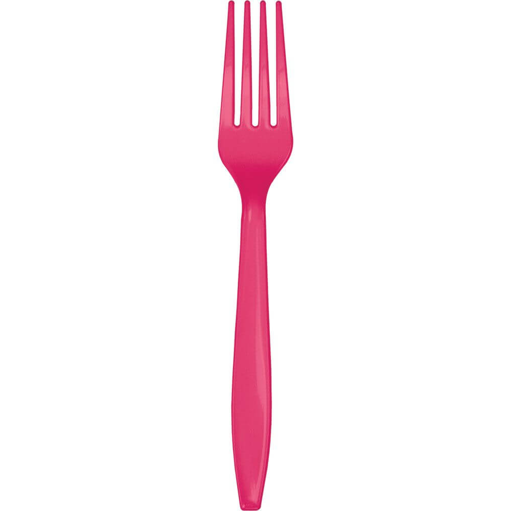 Premium Cutlery Fork 24ct, Hot Magenta 