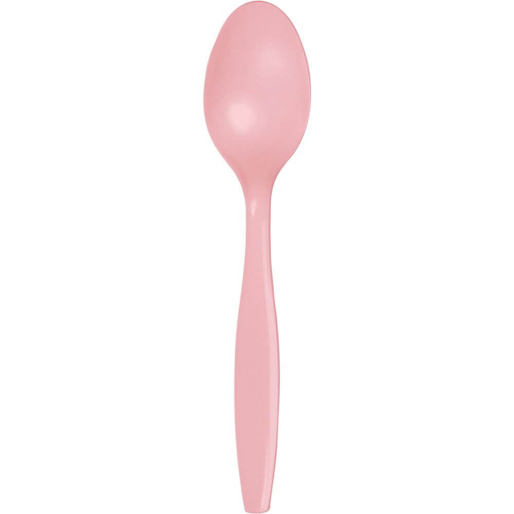 Premium Cutlery Spoon 24ct, Classic Pink 