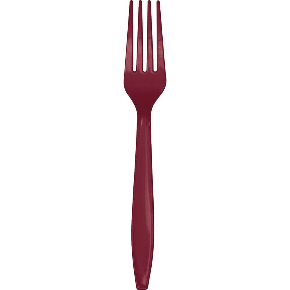 Premium Cutlery Fork 24ct, Burgundy 