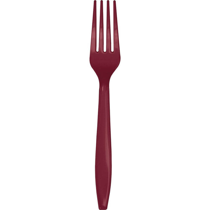Premium Cutlery Fork 24ct, Burgundy 