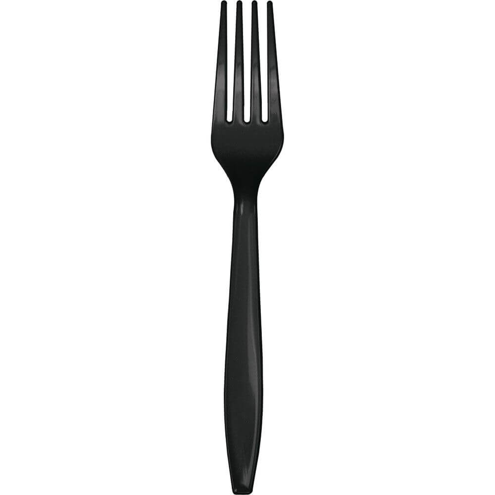 Black Velvet Premium Plastic Forks 24ct 