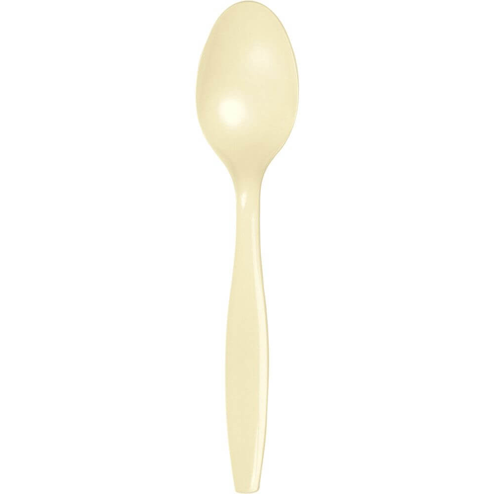 Pemium Cutlery Spoon 24ct, Ivory 