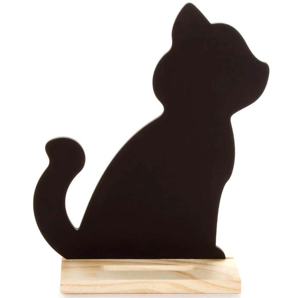 WOOD CHALKBOARD &amp; BASE CAT 