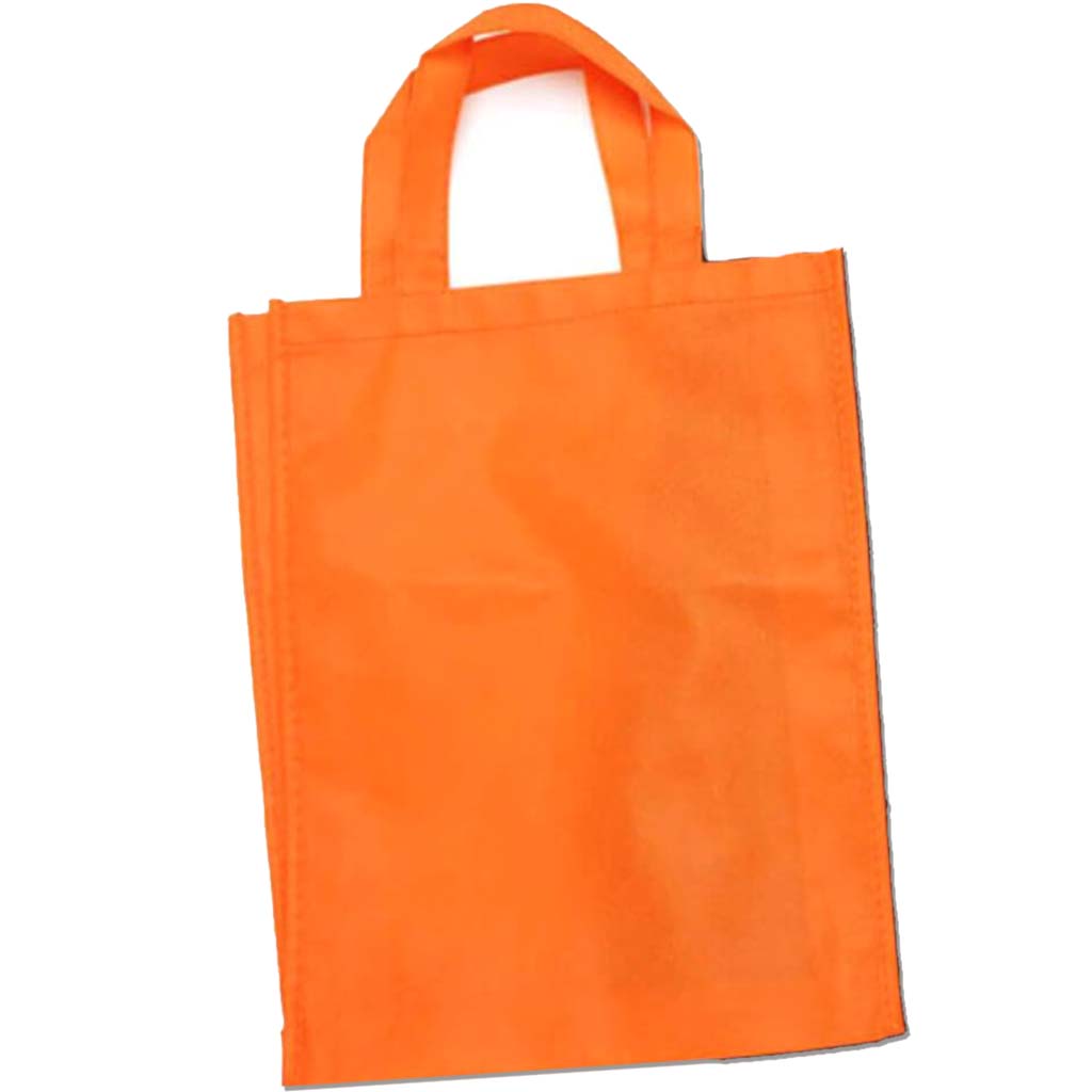 NON WOVEN BAG ORANGE 13.75IN 