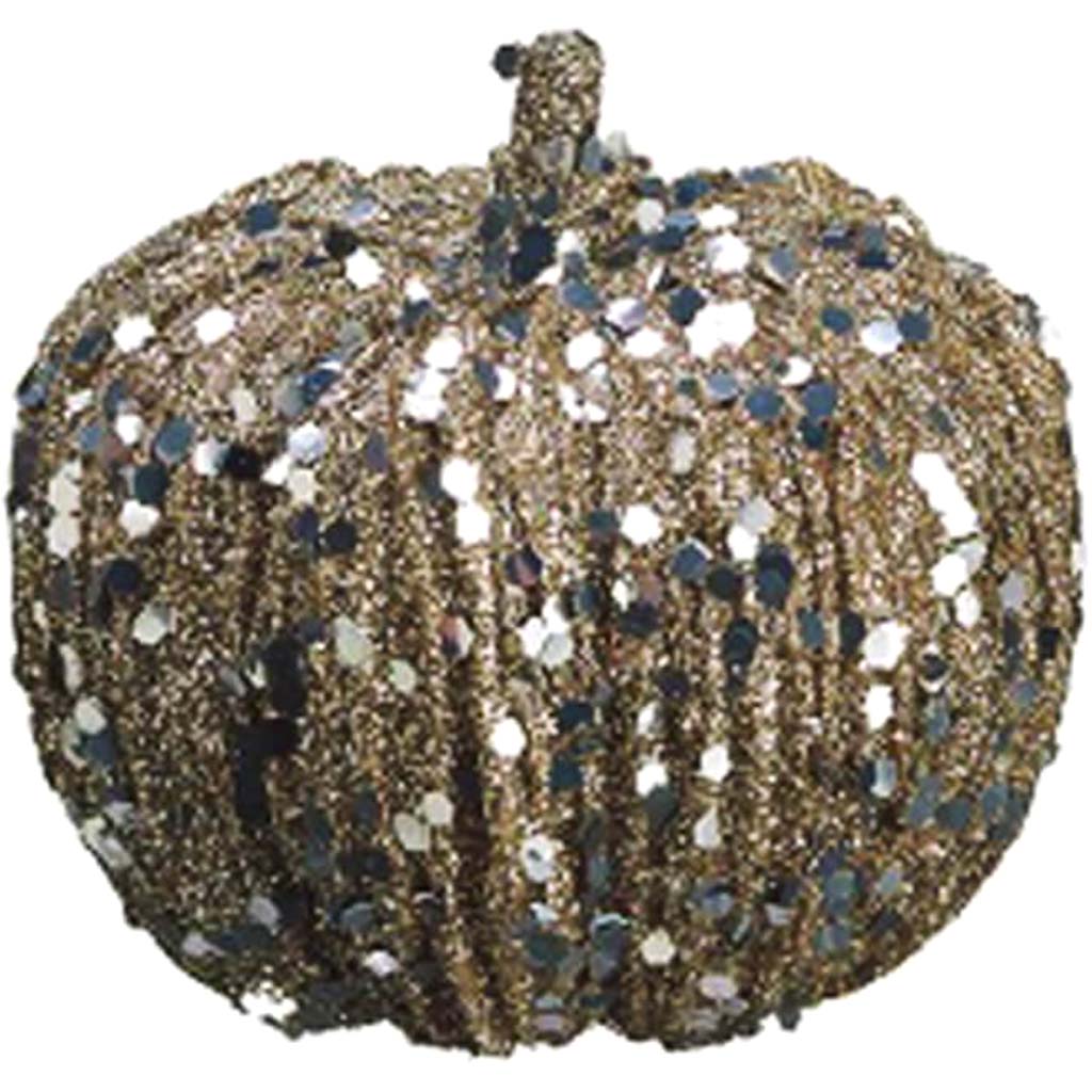 Pumpkin Glittered 3in 