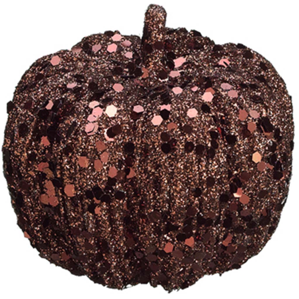 Glittered Pumpkin Bronze, 3in