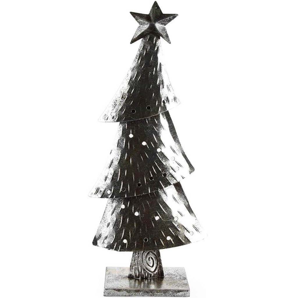 Metal Christmas Tree Table Decor 21.25 inches 