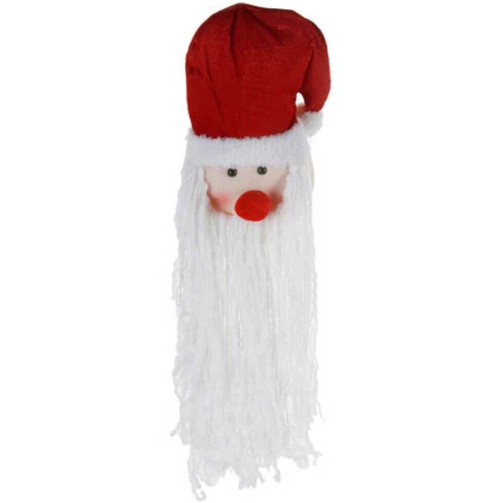 Santa Ornament with Polyster Beard 