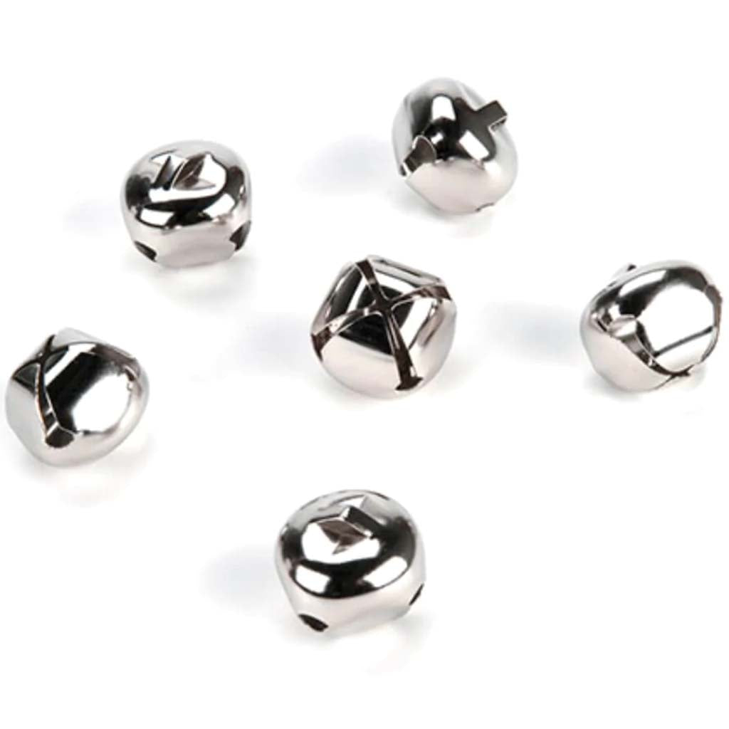 Jingle Bells Silver 7/8 inch 18 pieces 