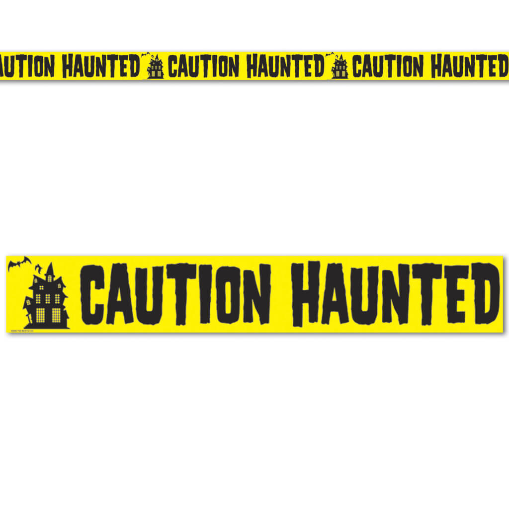 Caution Haunted Party Tape 6m 