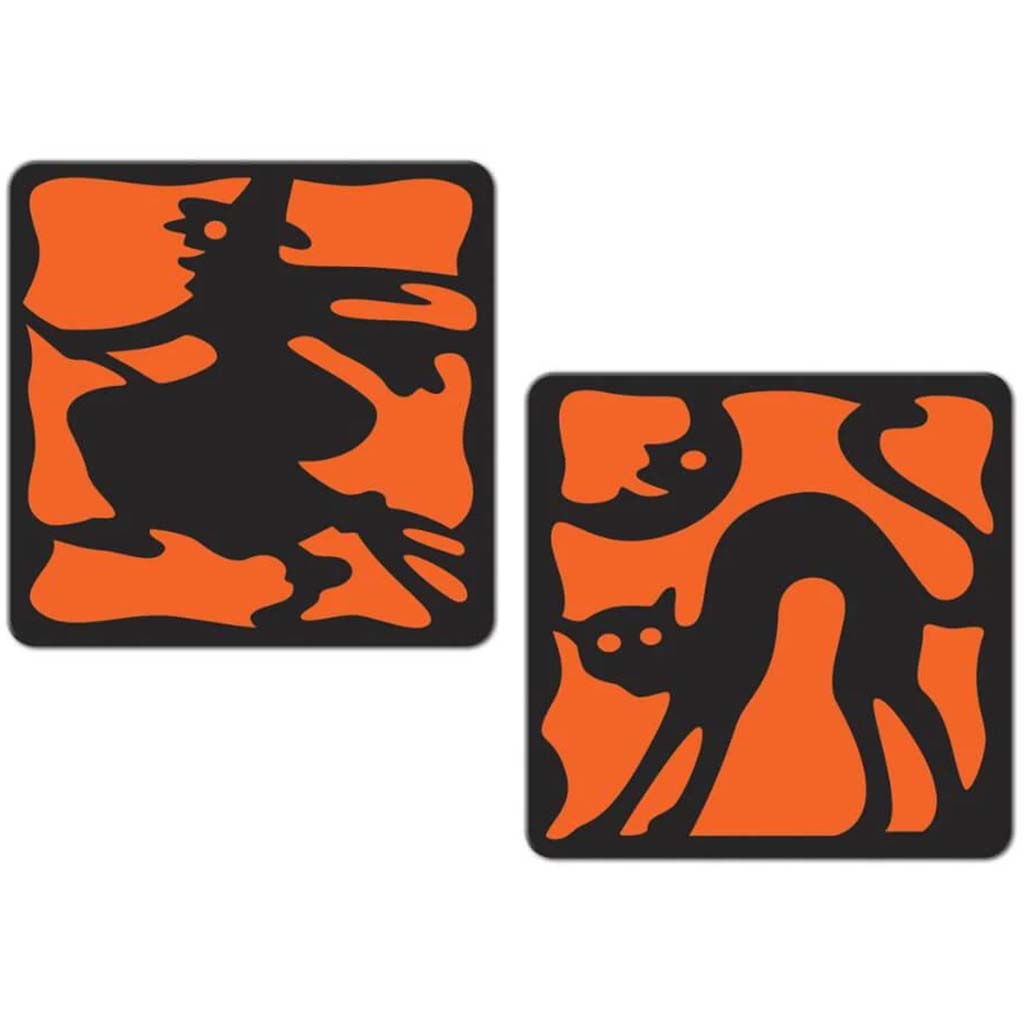 Halloween Coasters 8ct 3.5in 