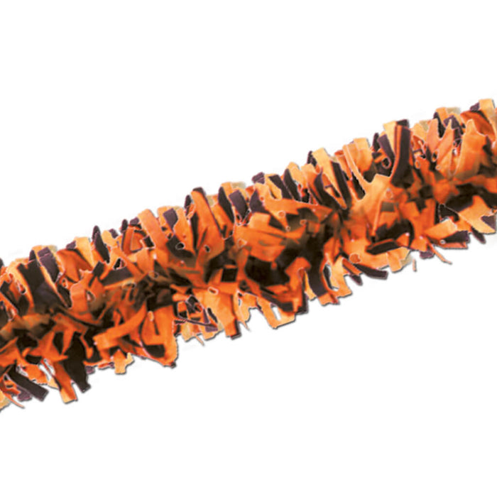 Tissue Festooning Orange/Black 25ft 