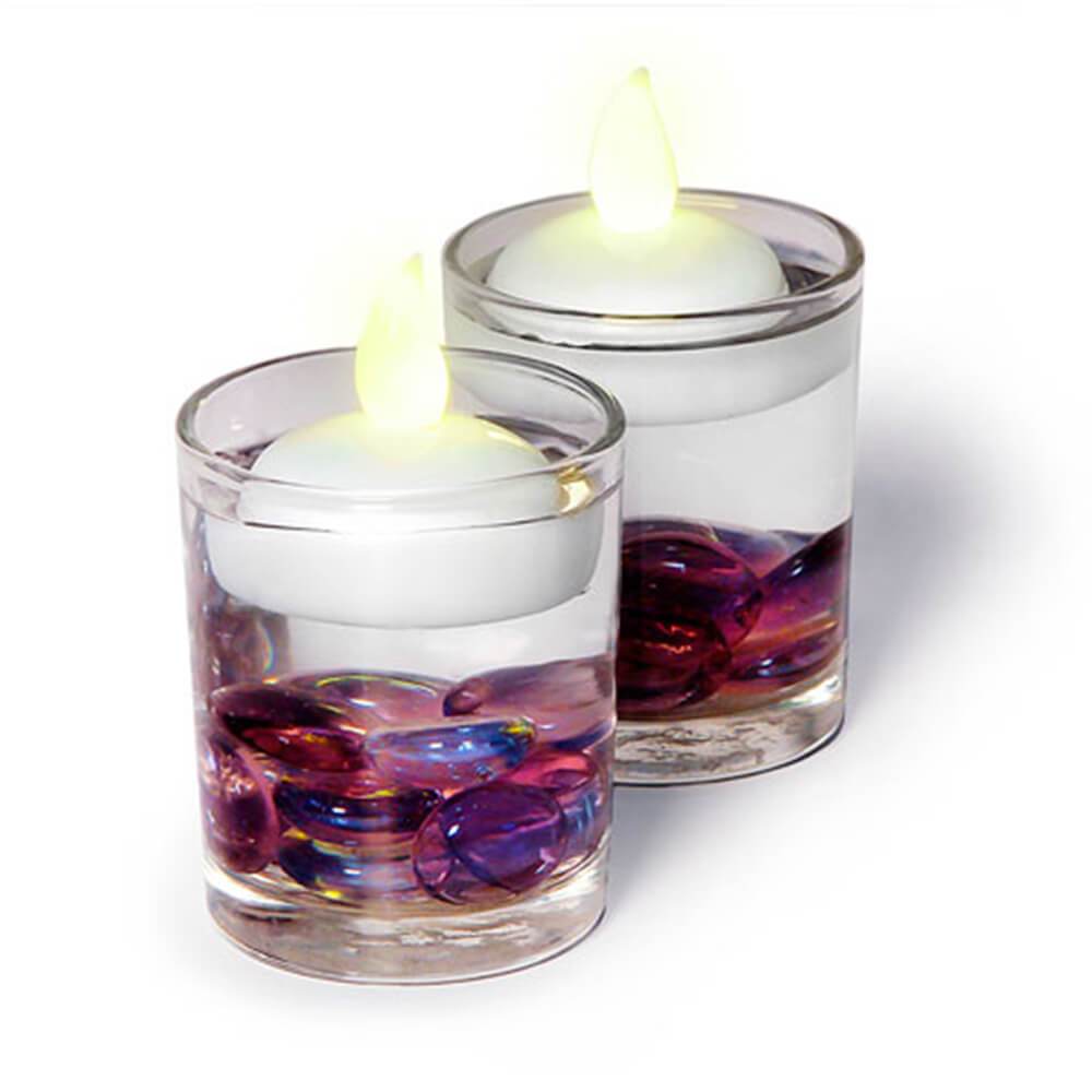 Water Activated LED Float Tea Lights White 2 pieces 