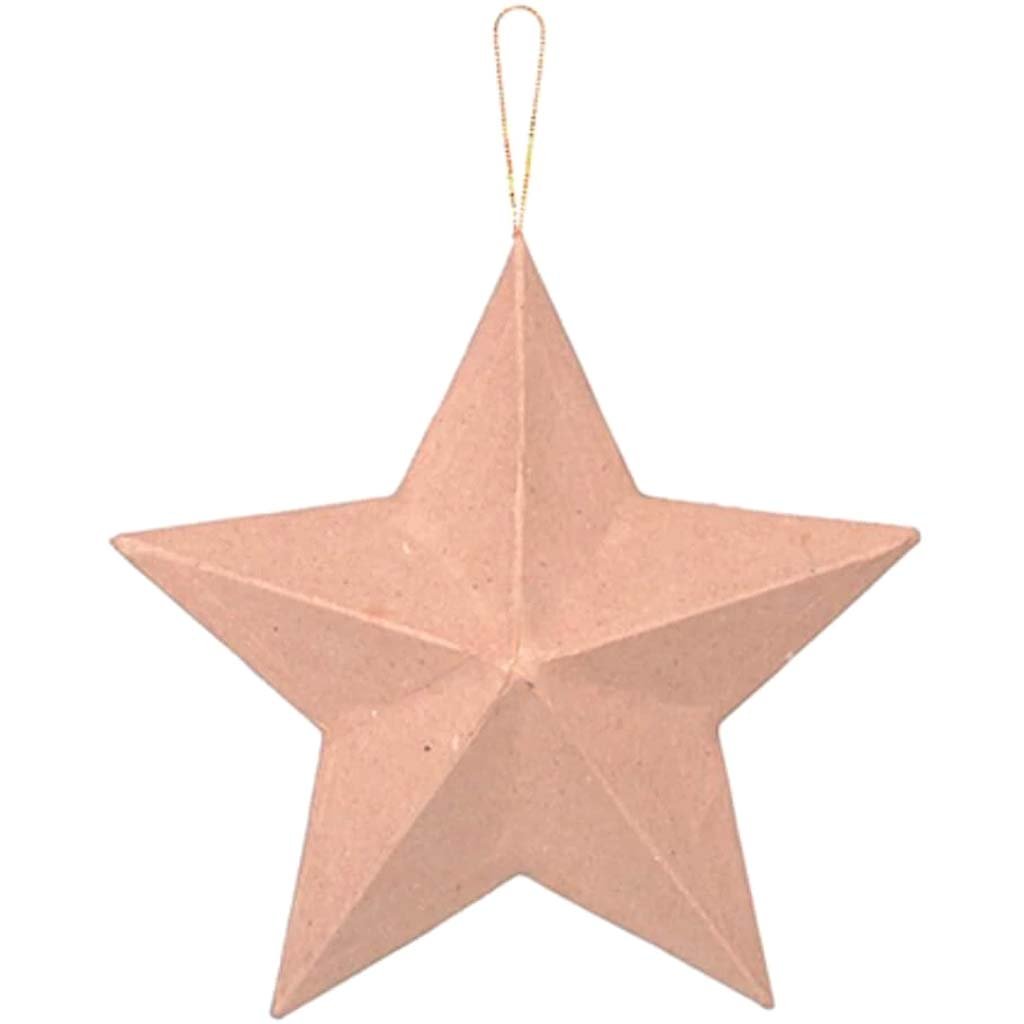 Paper Mache Star Ornament 