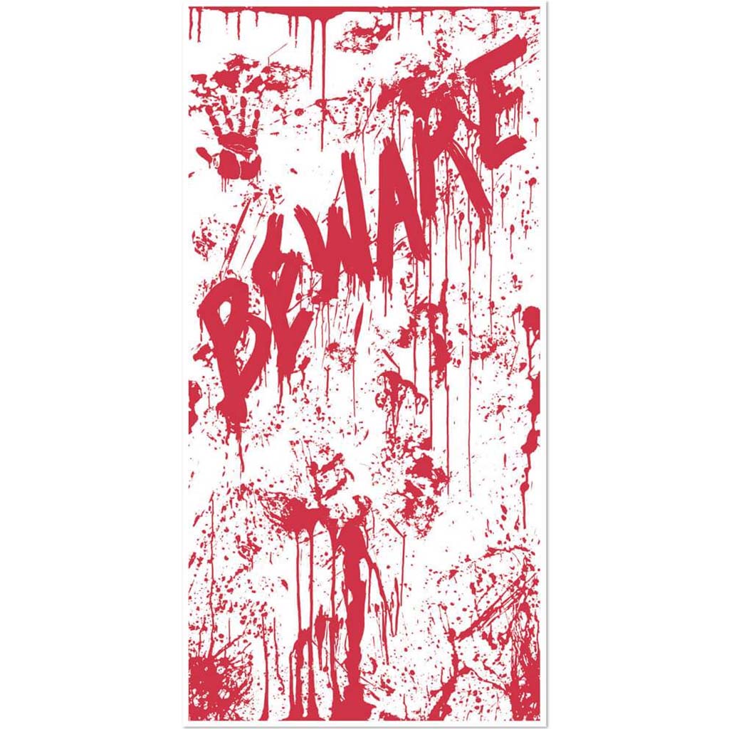 Beware! Bloody Door Cover 