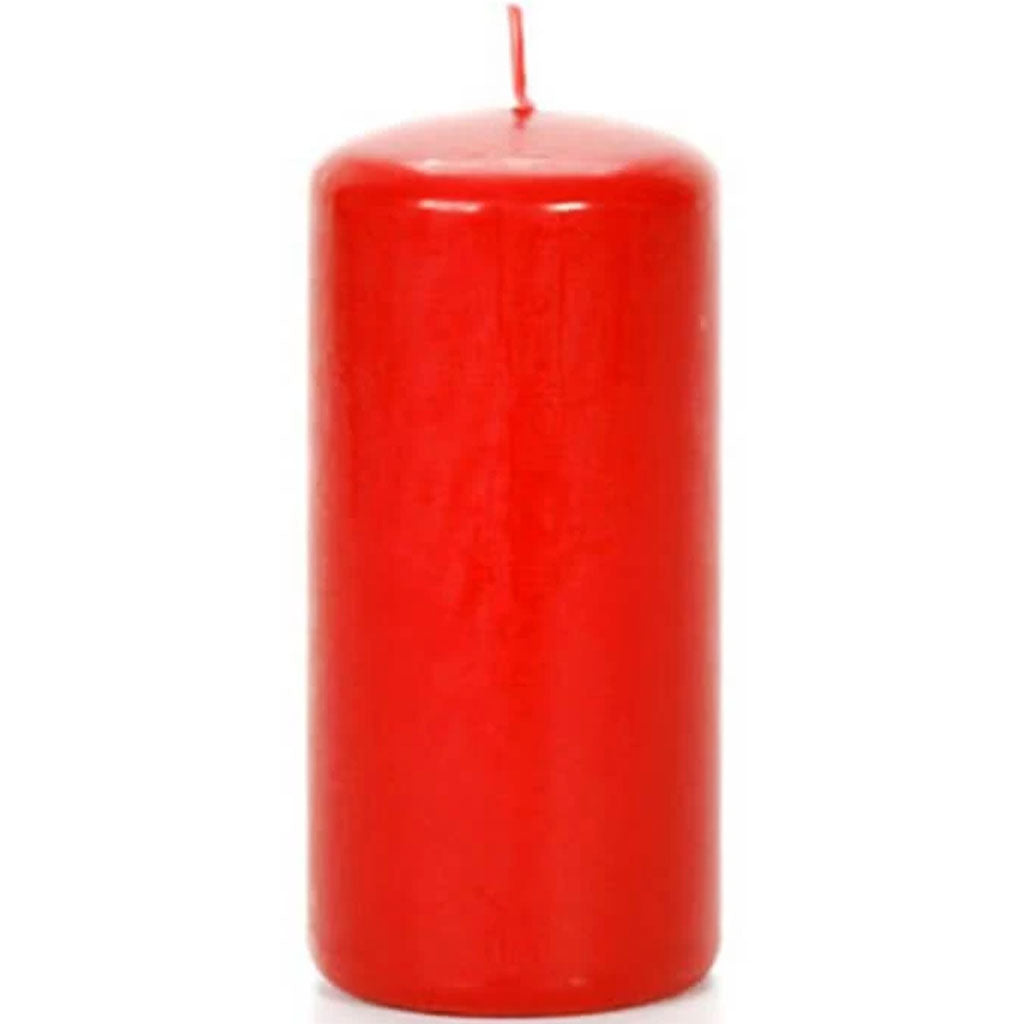 Pillar Candle Cinnamon Scented Red 