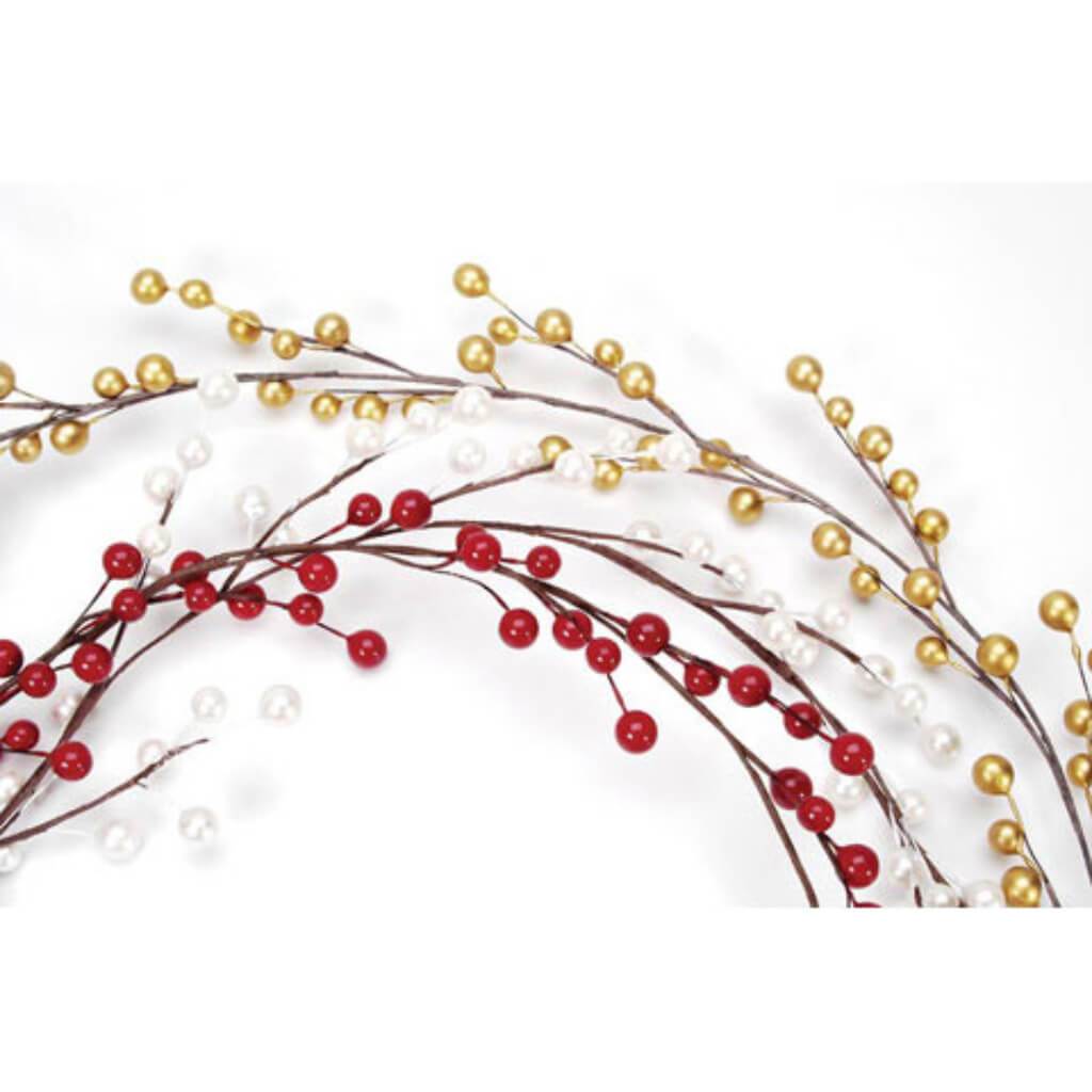 Berry Fruit Garland Red 6 Feet 