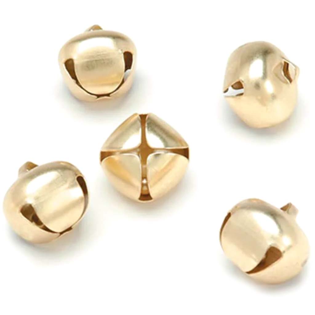 Jingle Bells Gold 3/4 inch 30 pieces 