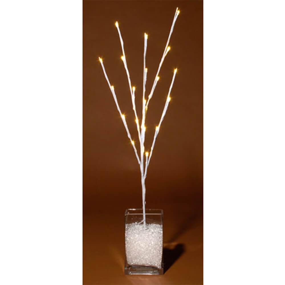 Lighted Branches White 20 LED Warm White Light 27 Inches 