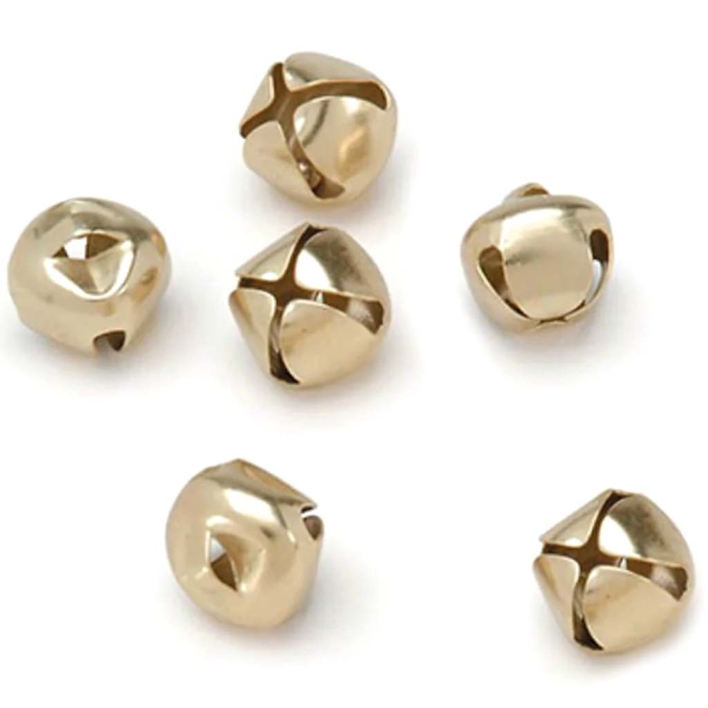 Jingle Bells Gold 1/2 inch 48 pieces 