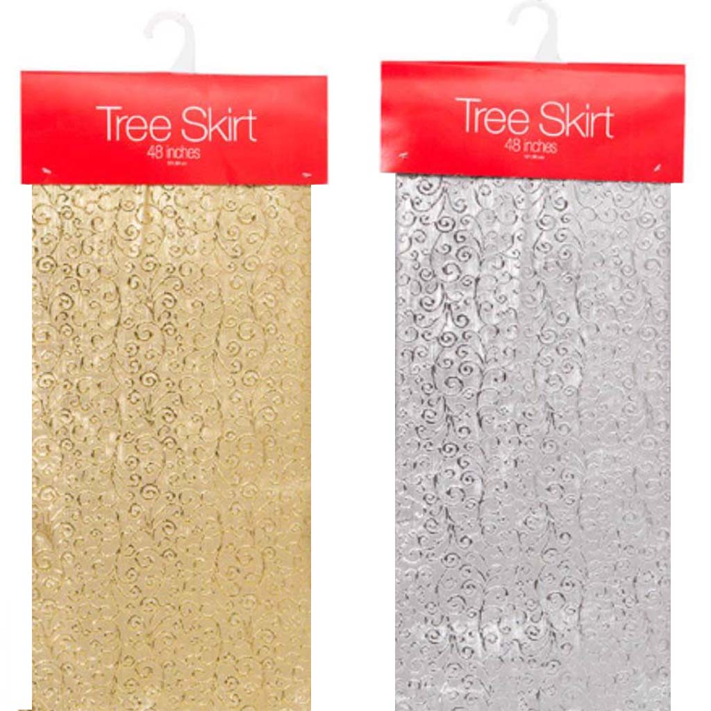 Jacquard Christmas Tree Skirt 48 inches 