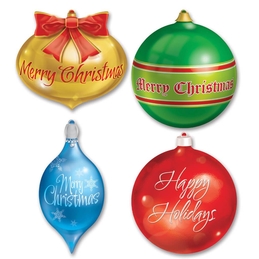 Christmas Ornament Cut-Outs 16in 