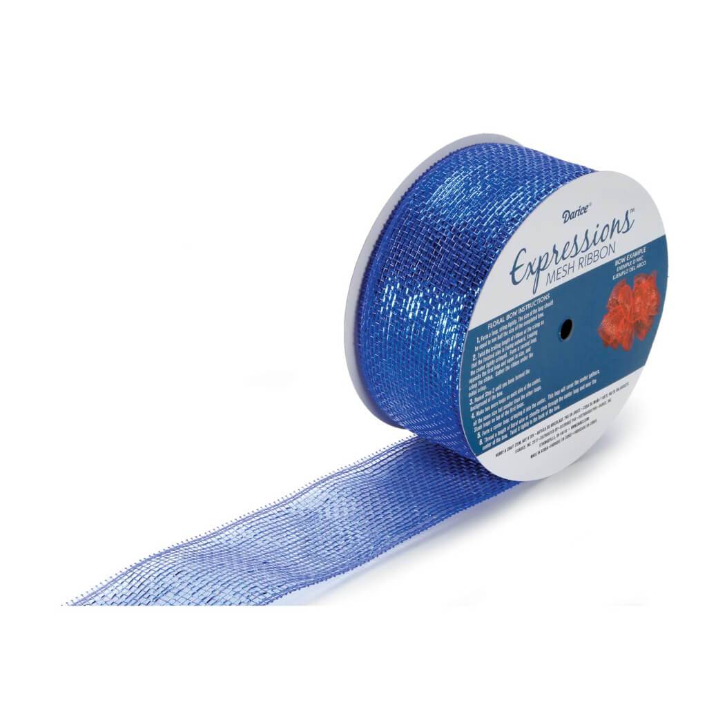 MESH RIBBON MET ROYAL 25YD 