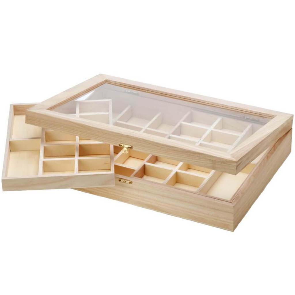 WOOD ORGANIZER 15.75X11X3IN 