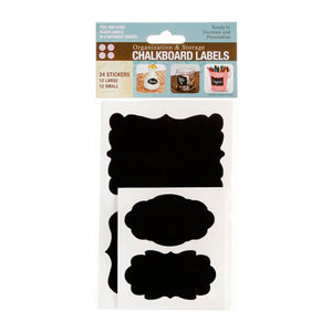 Peel and Stick Chalkboard Labels Assorted Shapes