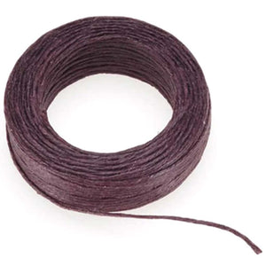 Waxed Linen Cord Brown 25 yards 