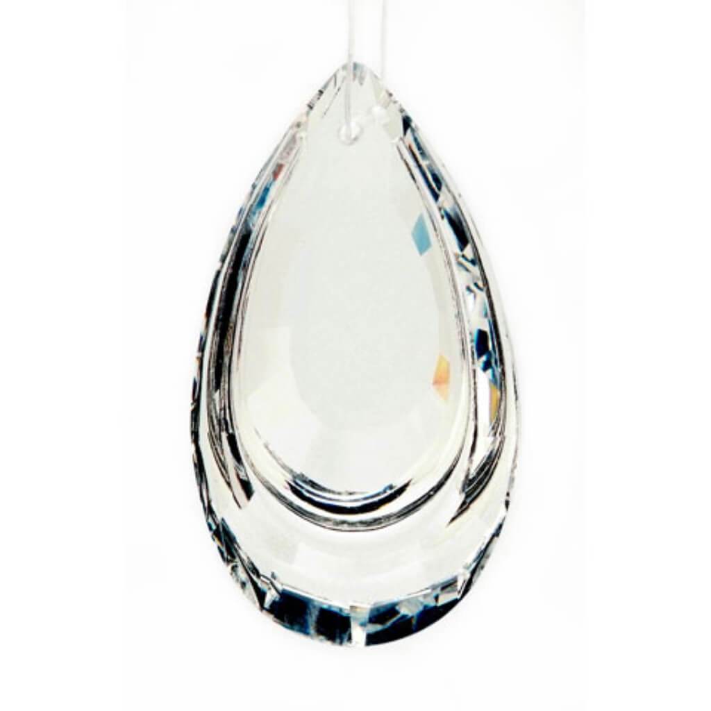 PENDANT CRYSTAL CUT OVAL 28X50MM 