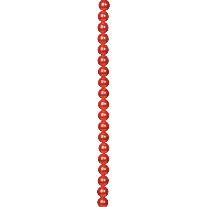 GLASS PEARL STRAND BURNT ORANGE 