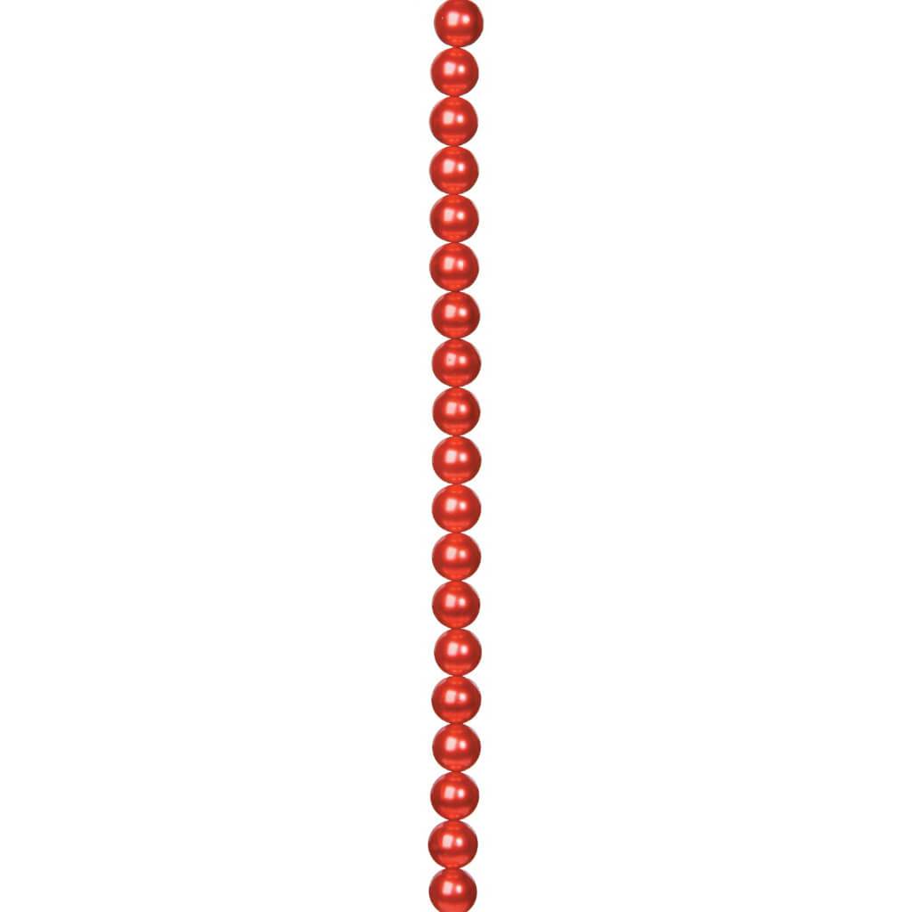 GLASS PEARL STRAND BURNT ORANGE 