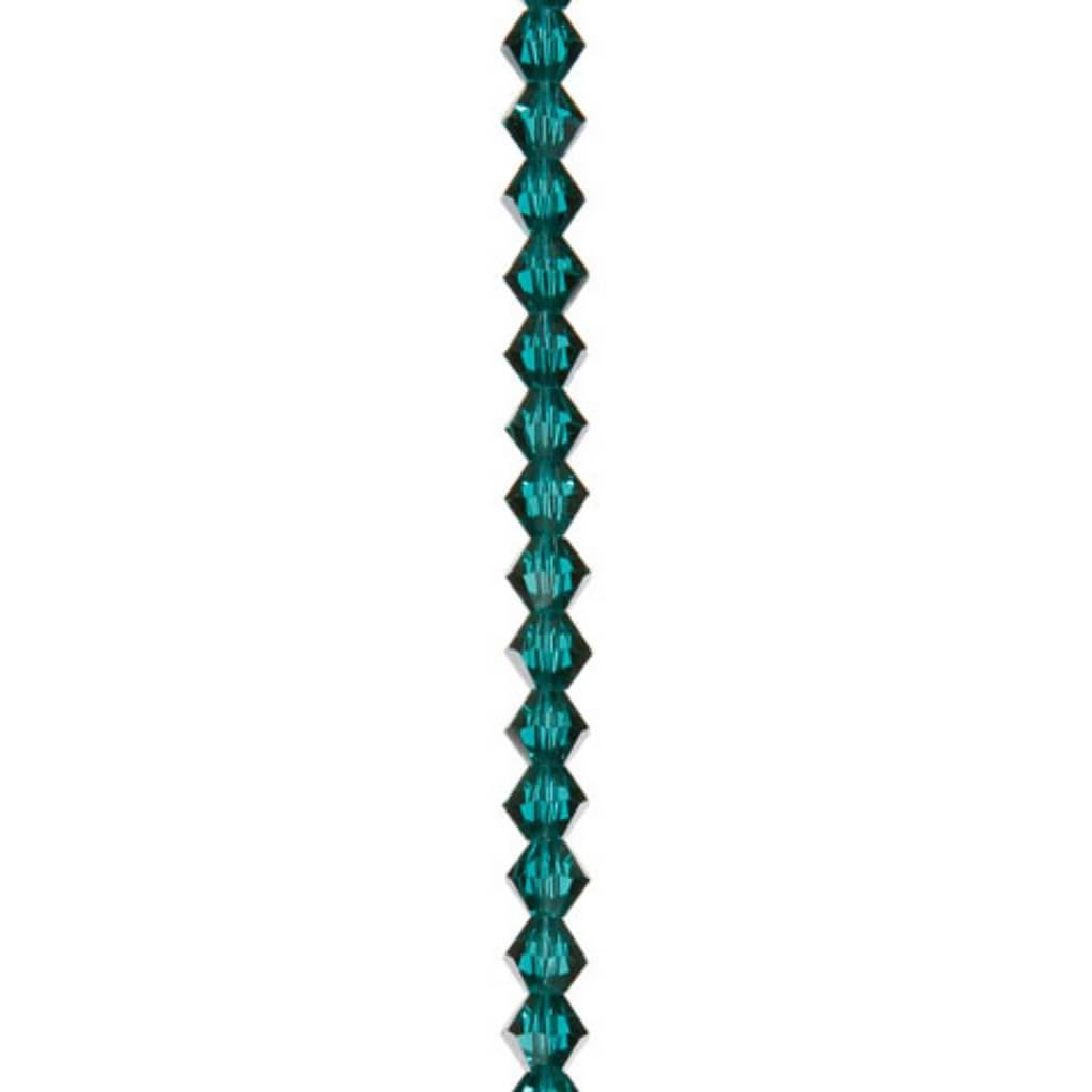 VENEZIA CRYSTAL BEAD STRAND TEAL 7IN 